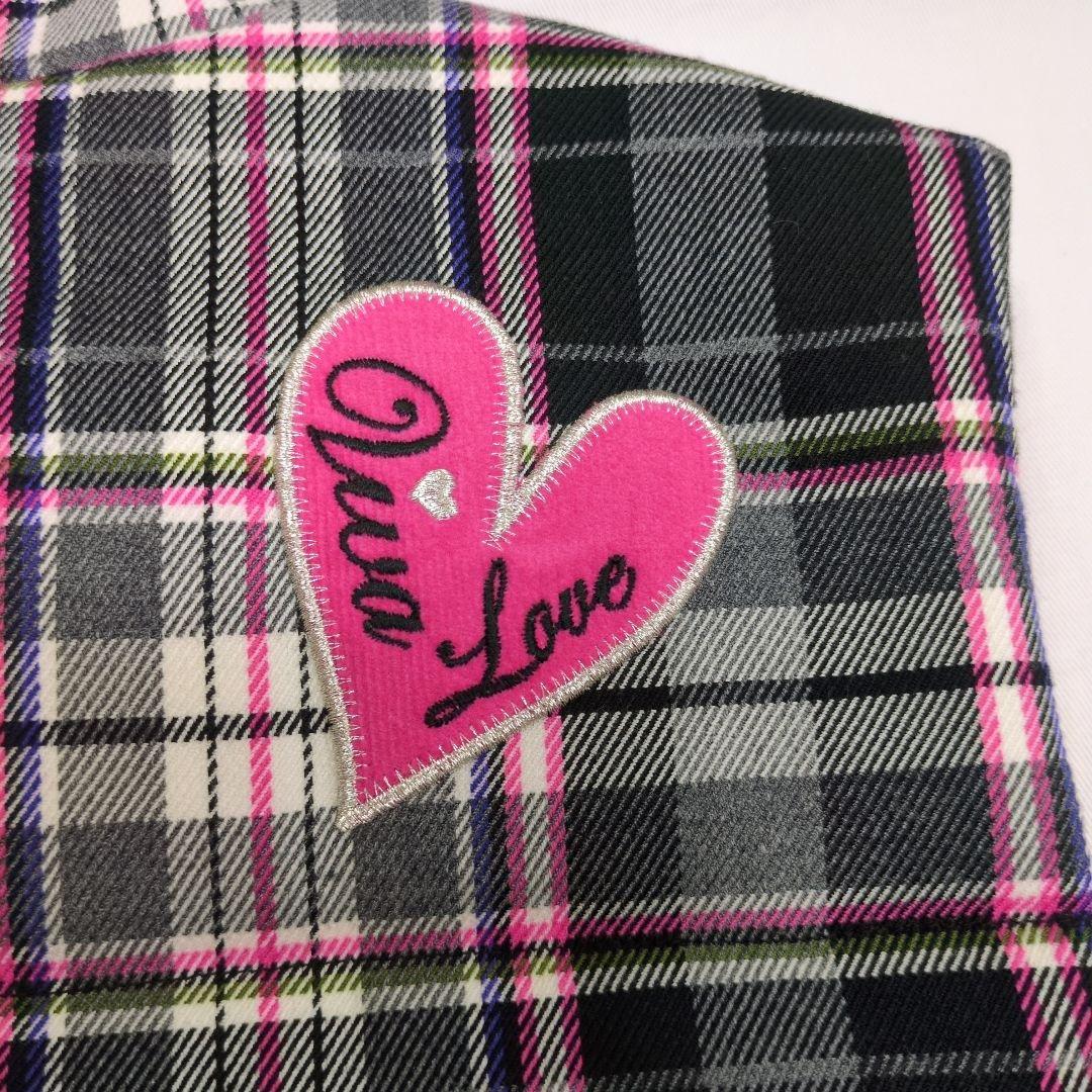 【VIVA HEART】 ダウンベスト サイズ40 チェック柄　※新品未使用