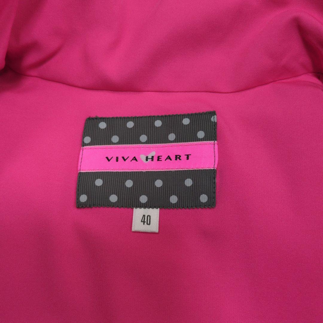 【VIVA HEART】 ダウンベスト サイズ40 チェック柄　※新品未使用