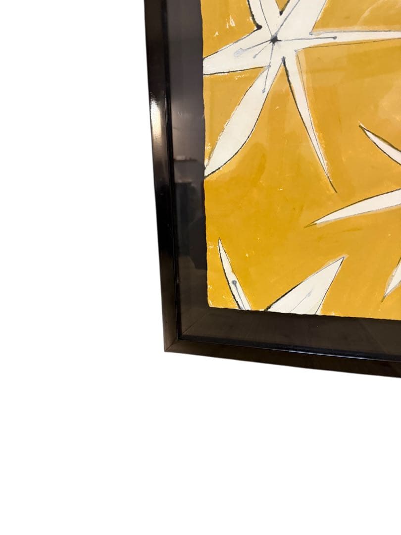 【真作】額装済 SATO ASAMI サトウアサミ ジクレー 版画 星花