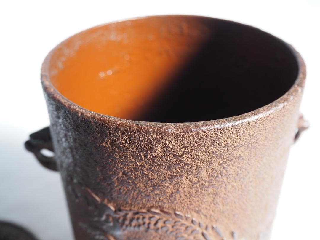 表千家久田宗也12代尋牛斎御書付『雲龍釜』2代門脇喜平造（共箱）