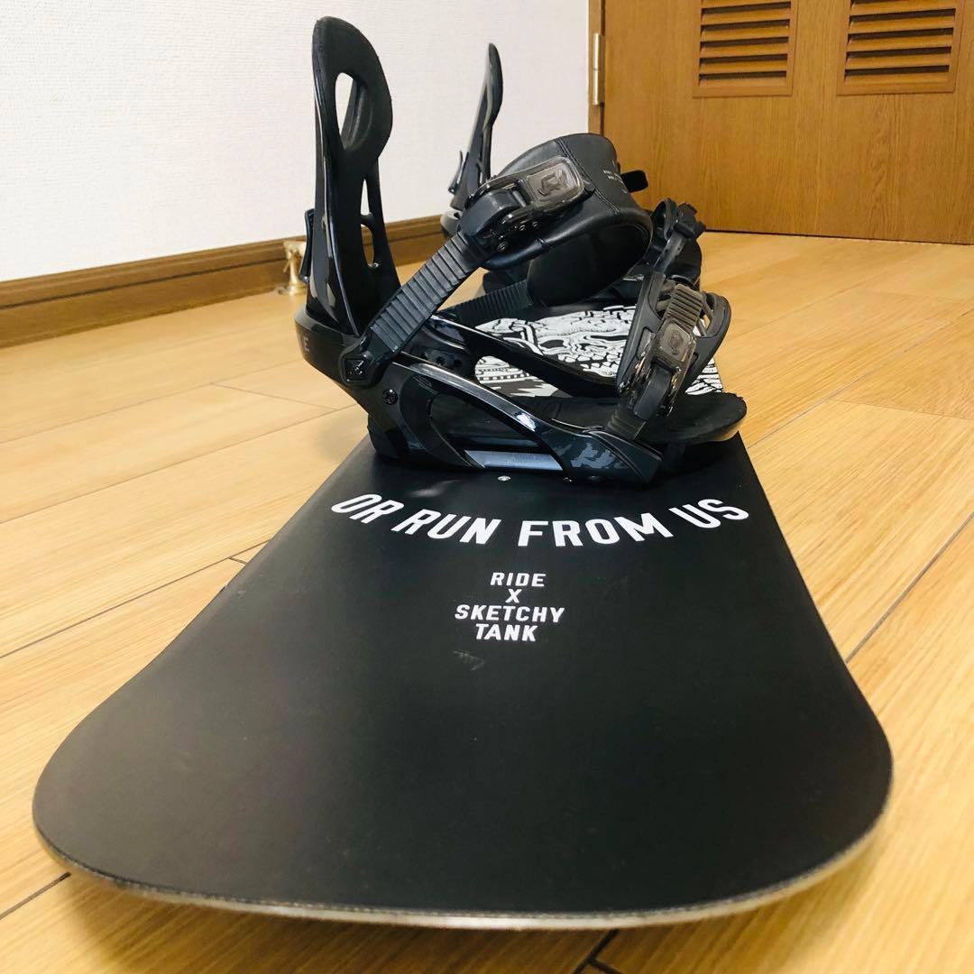 【美品】ride×sketchy tank スノーボード　152cm コラボ