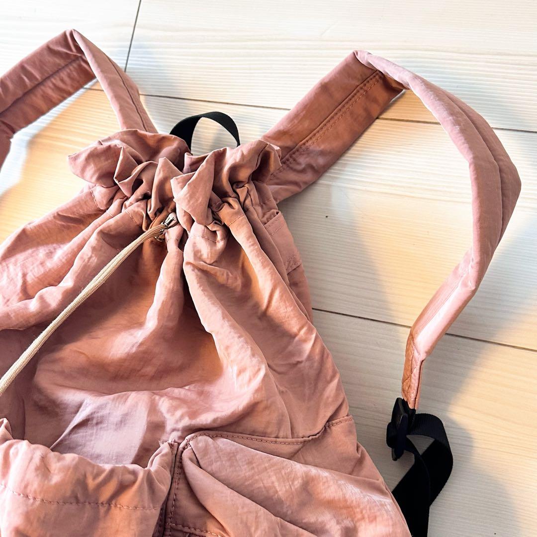 現行 美品 Chacottチャコット リュック バックパック テラコッタ ピンク