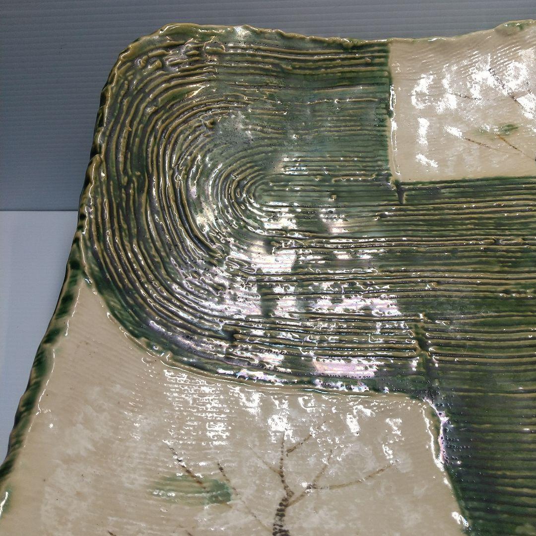 四角皿 時代物 珍しい絵柄品