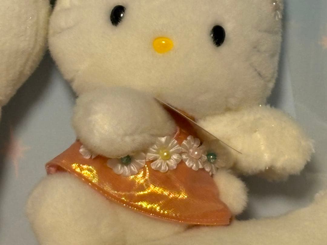 【激レア】25周年記念ぬいぐるみ　1999年 キティ＆スワン　新品箱入り 特大