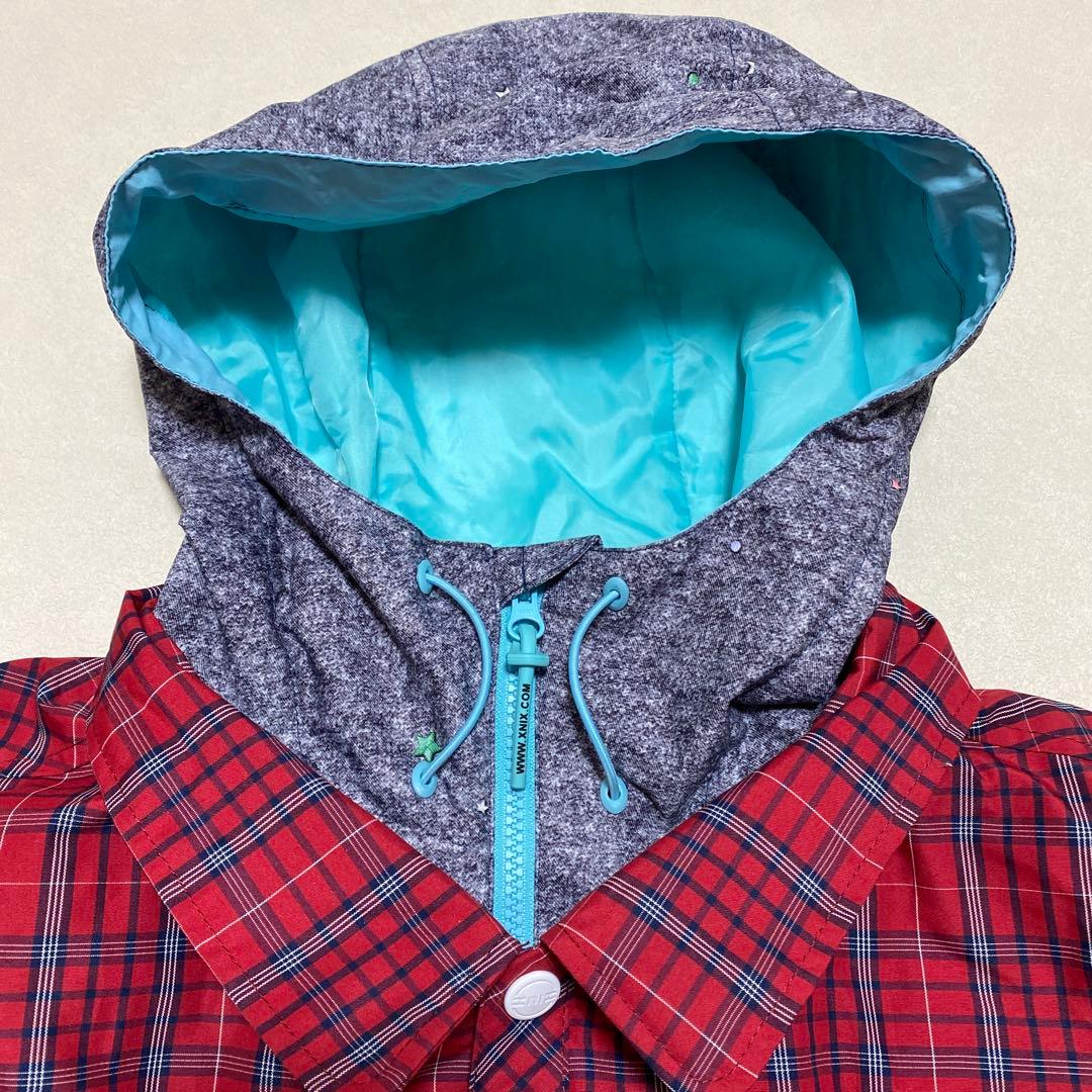 ⭐️X-NIX　PHENIX レディース　スノボジャケット　赤チェック　L＊977