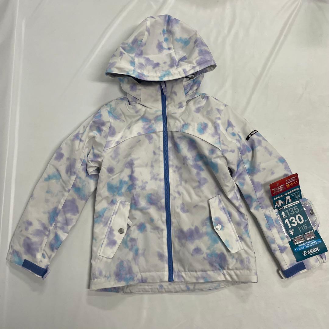ARBN 白×水色 スキーウェア 上下セット AB43WW1522J