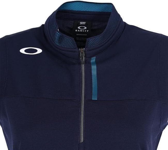 OAKLEY ゴルフ 新品 ポロシャツ XS ハーフジップ 春夏 ロゴ 運動