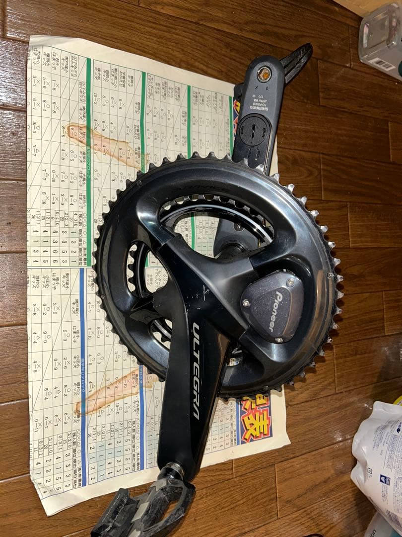 R8000クランクセット パイオニア パワーメーター デュラエースペダル