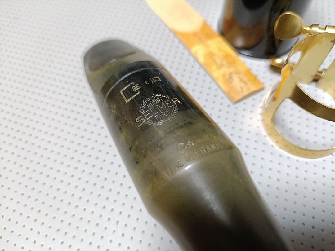 セルマーテナーサックスマウスピースS80C*リガチャー・キャップ・リード付き