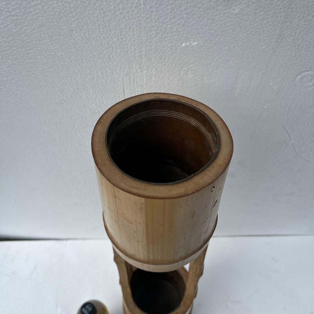 竹製円筒形装飾品 約70センチ