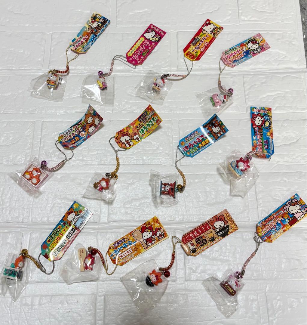 最終値下げハローキティ ご当地キティストラップ 12個セット（バラ売り不可）