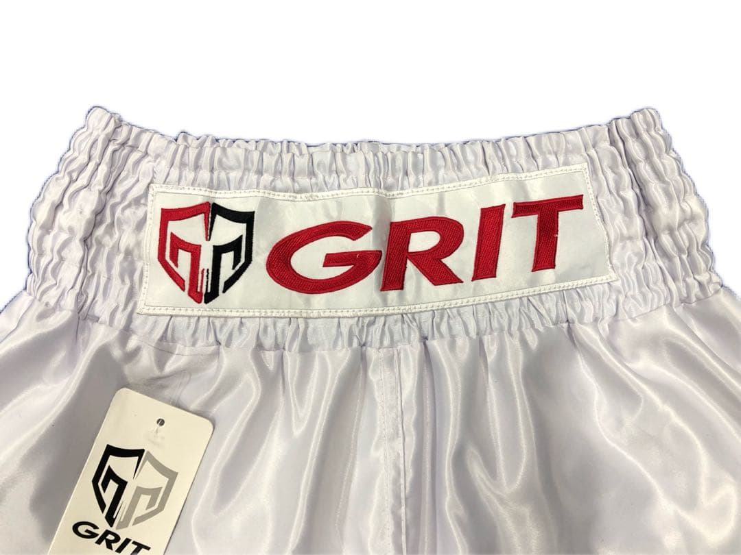 GRIT BOXING LONG SHORTS WHITE ボクシングショーツ