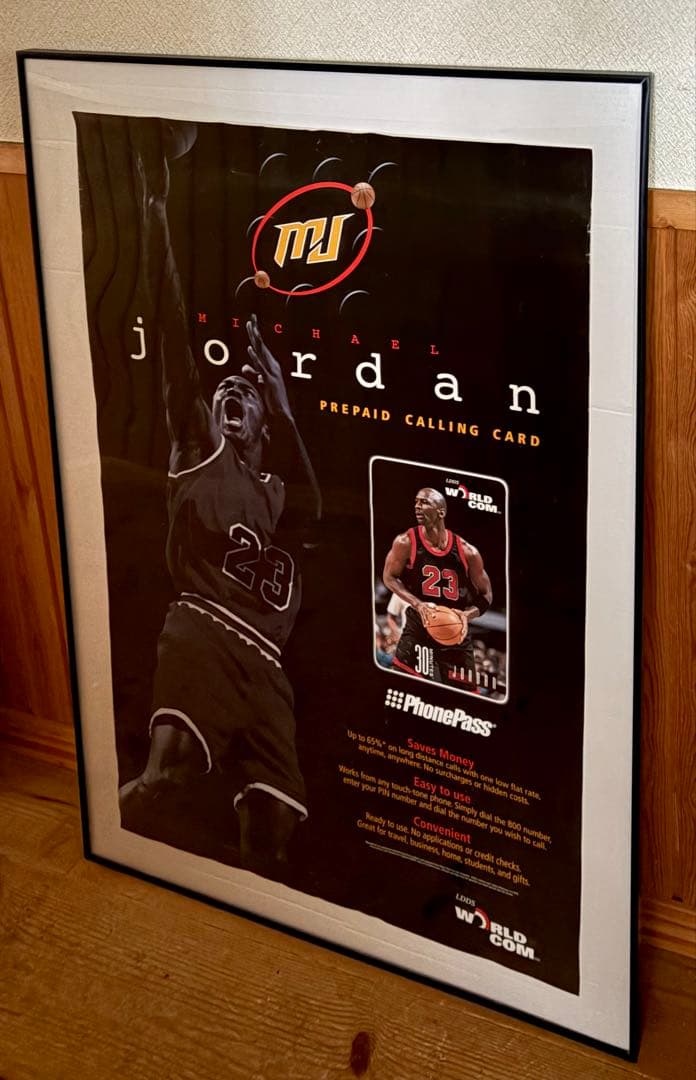 希少 マイケルジョーダン ワールドコム 告知ポスター 91cm×61cm 非売品