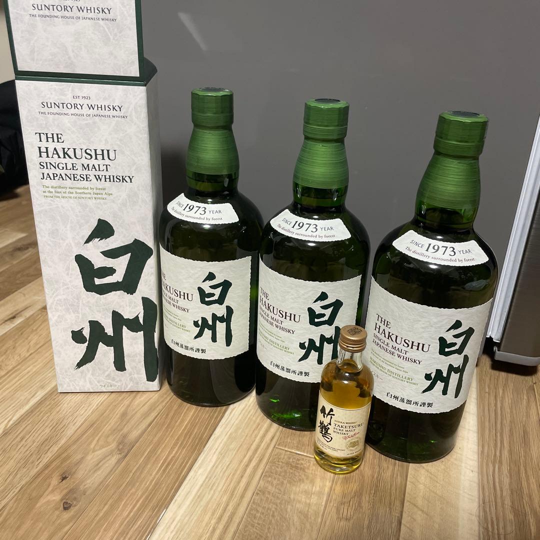 a*u様 白州700ml 3本　カートン1個　竹鶴50ml1本おまけ