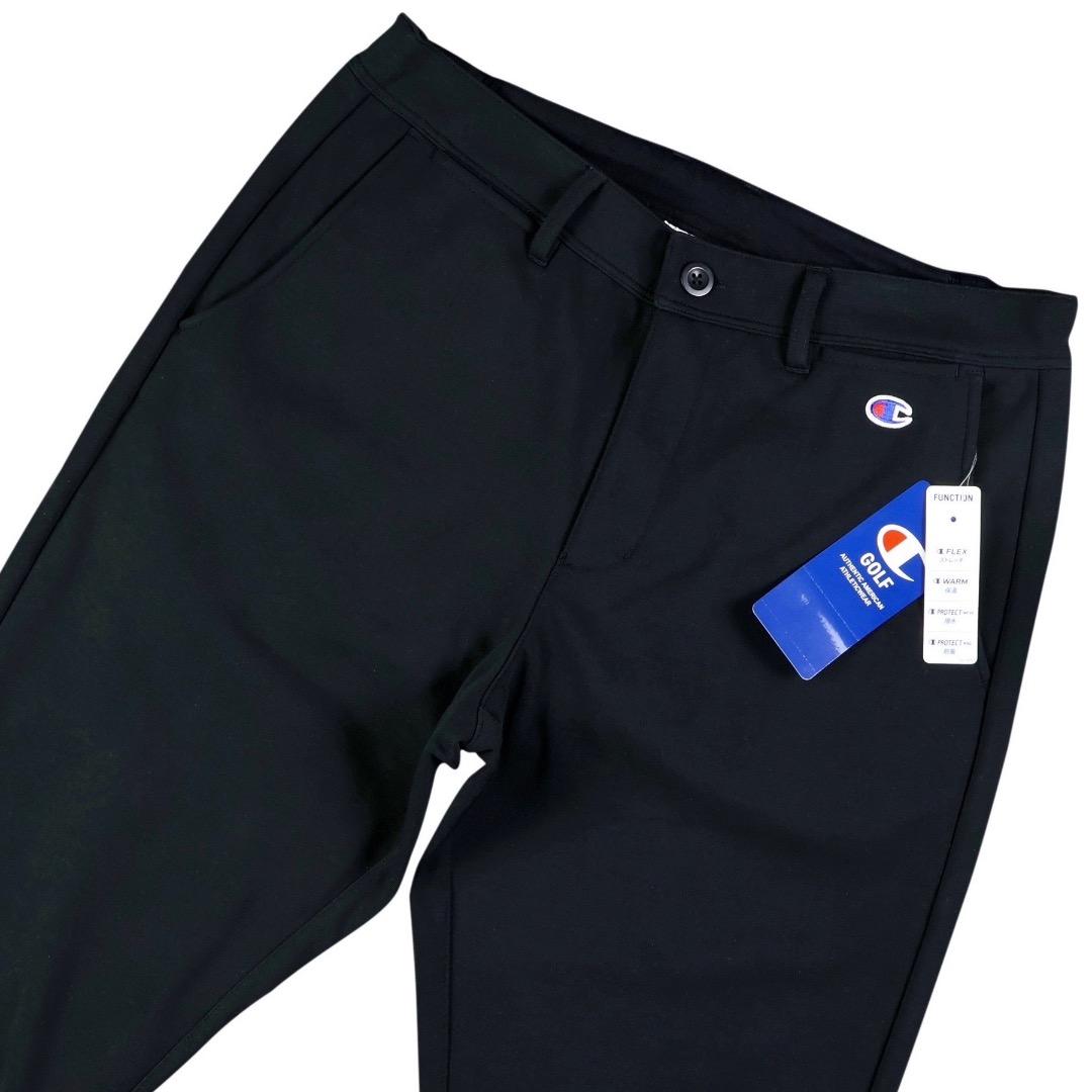 L 秋冬 定価15,180円 チャンピオンゴルフ ボンディングスウェットパンツ黒