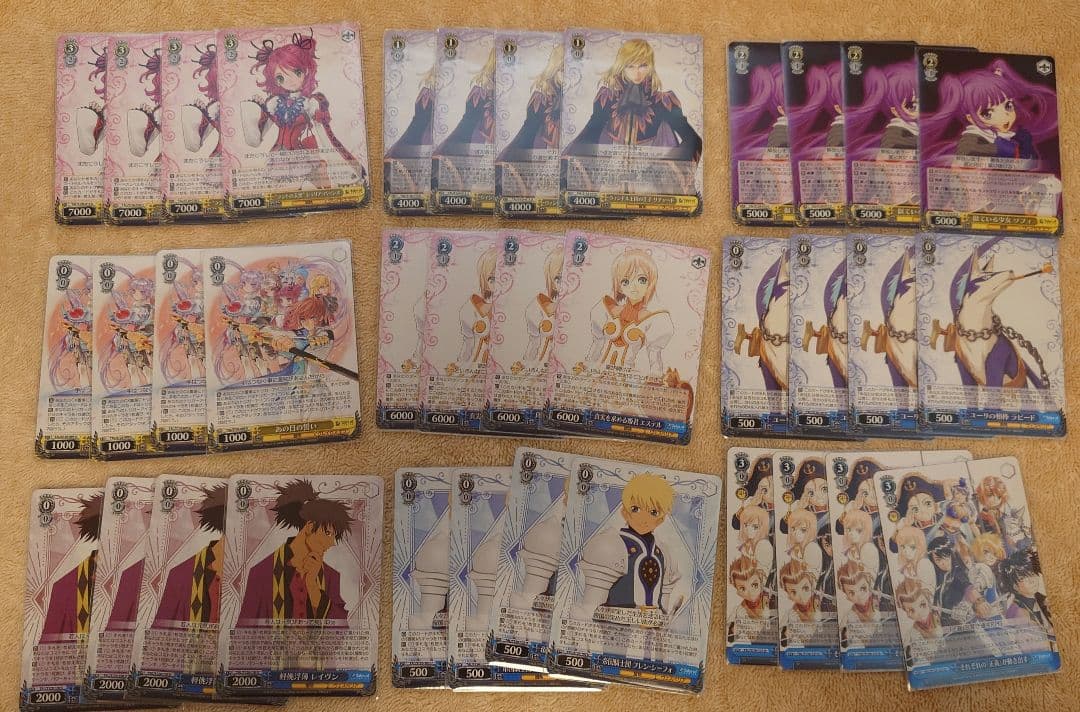 テイルズ ヴァイスシュヴァルツ RR以下4コン セット TD 先攻後攻付