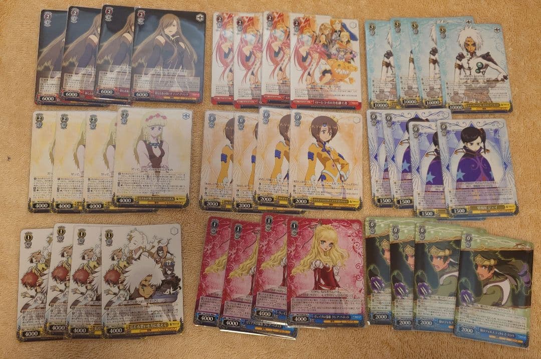 テイルズ ヴァイスシュヴァルツ RR以下4コン セット TD 先攻後攻付