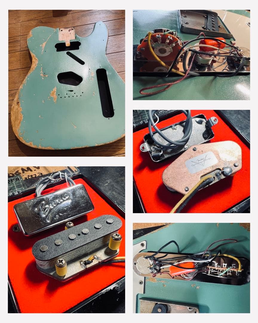 ハードレリック’59 テレキャスタータイプ 希少ピックアップ搭載 サーフグリーン