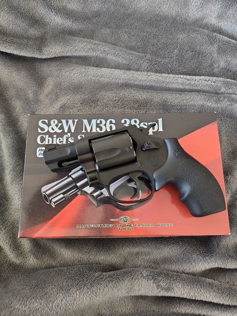 タナカ S&W M36 PC 2in HW 実物ホーグラバーグリップ付き