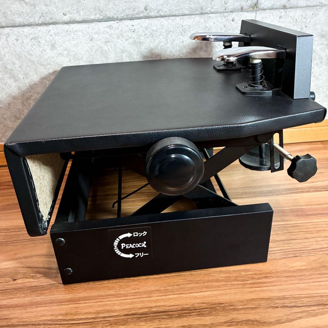 PEACOCK ピーコック ピアノ補助ペダル ブラック 補助台