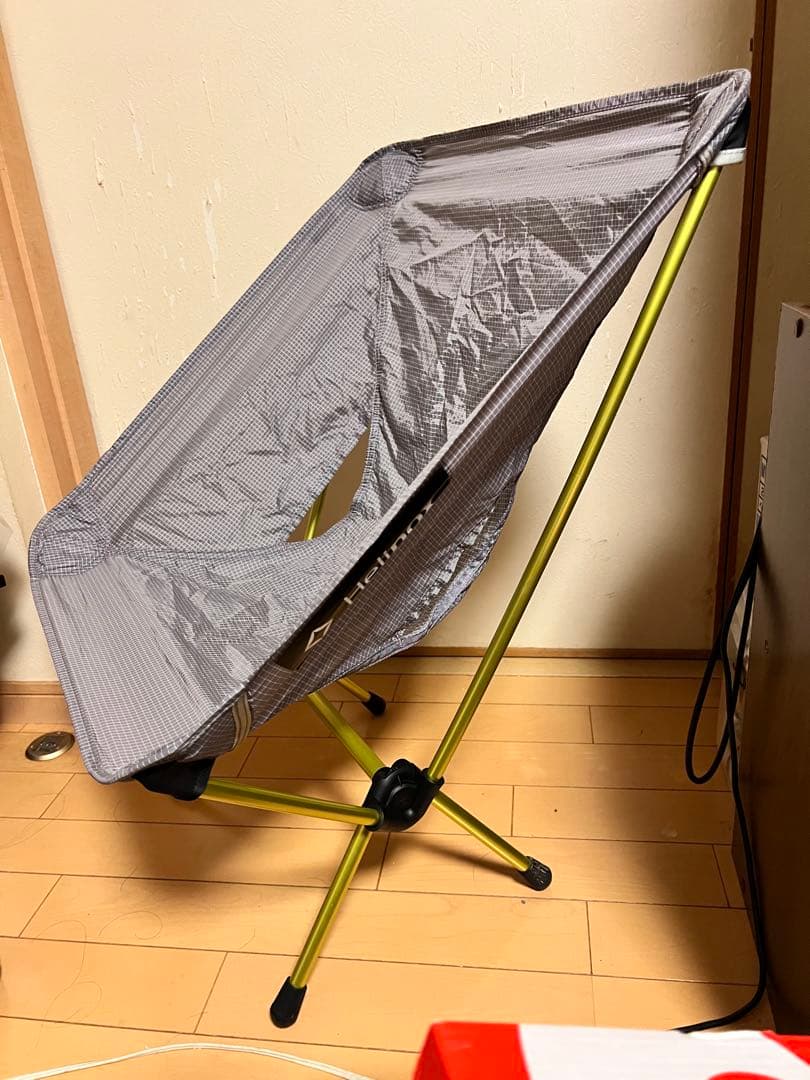 【美品】Helinox(ヘリノックス) チェアゼロ グレー　超軽量