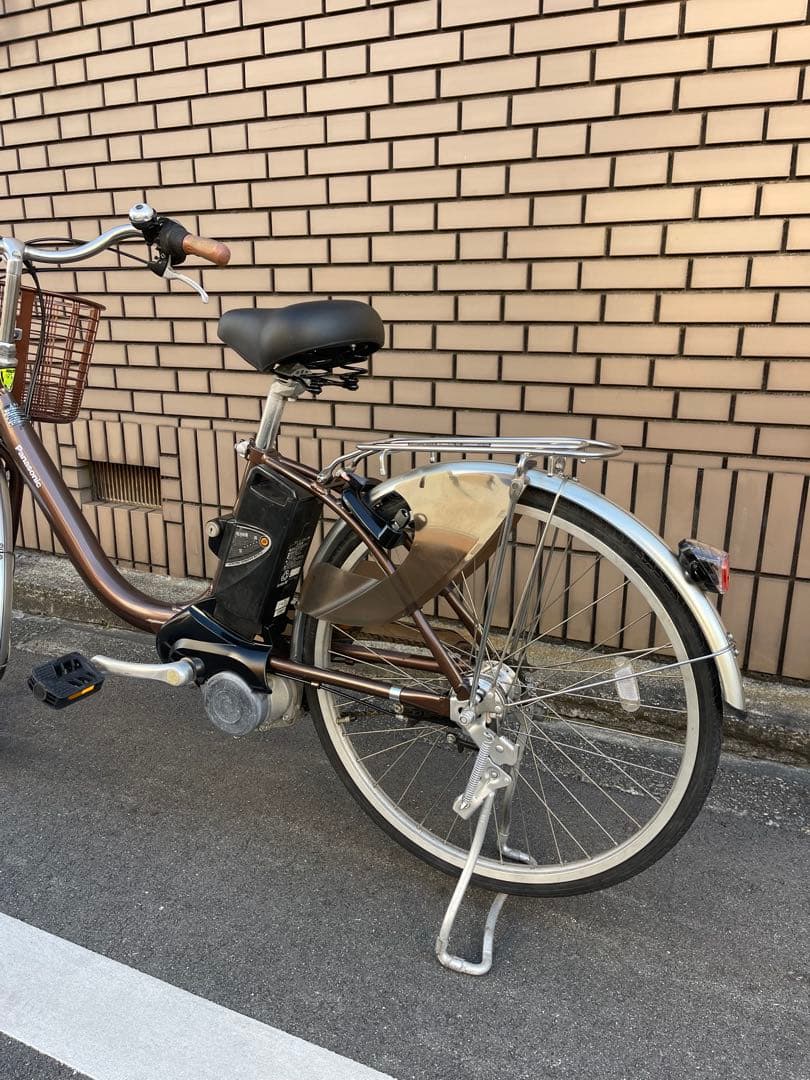 ブラウン 電動アシスト自転車 シティタイプ