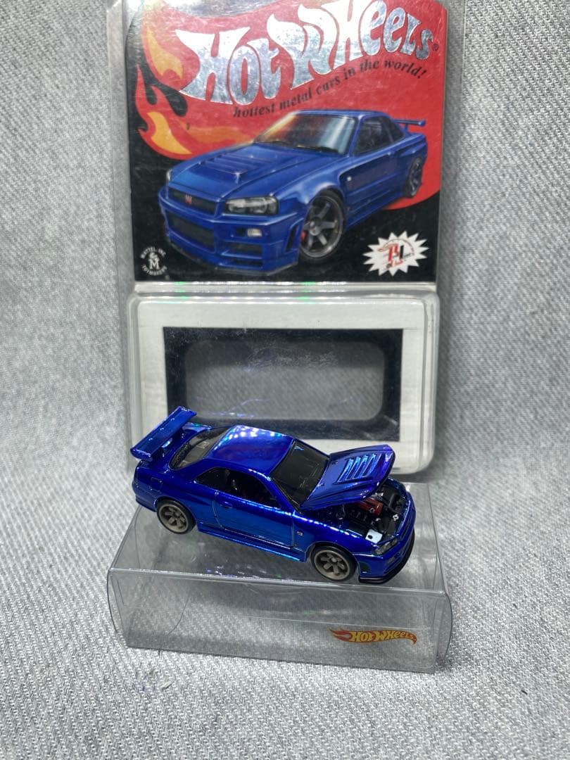 ホットウィール RLC 日産　スカイライン GT-R R34 Blue 青ルース