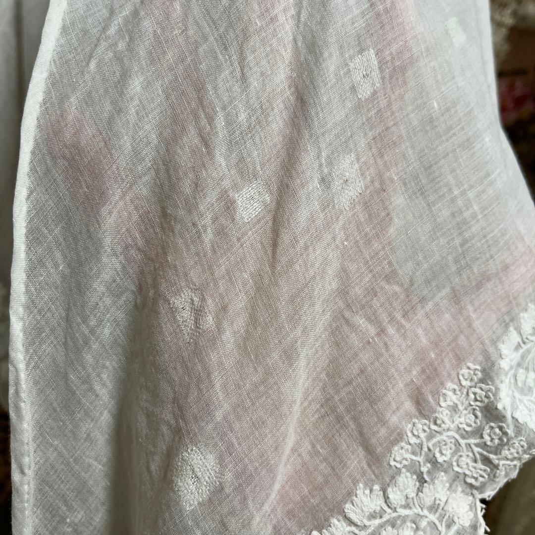 アンティーク　レースストール　フランス