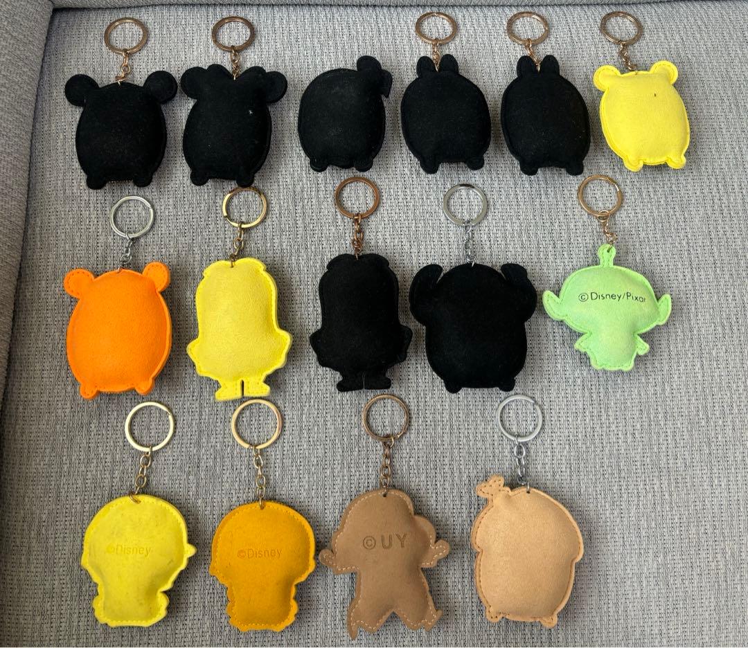 ディズニーその他　ラインストーン　マスコットキーホルダー　キラキラ　全15種類