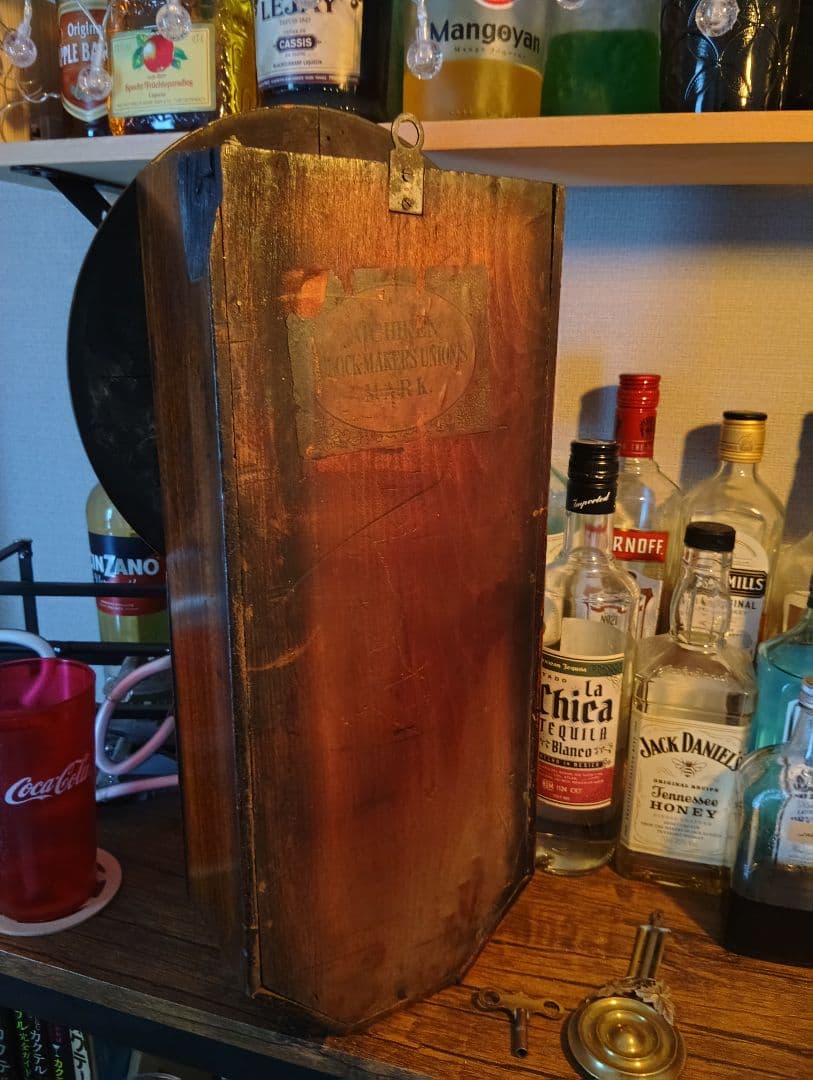 尾長時計「地球馬印」ゼンマイ式振り子時計 ボンボン時計