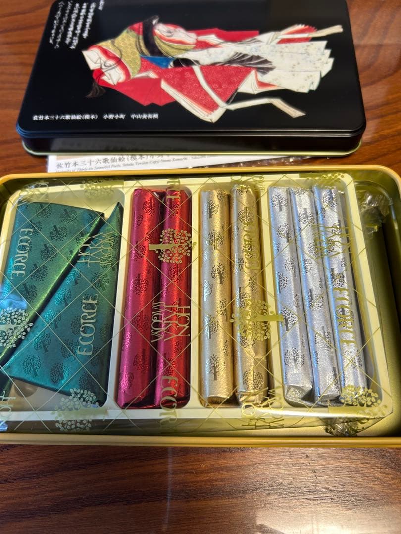 エコルセ　20個　本髙砂屋　東京国立博物館　限定ギフト　小野小町 缶