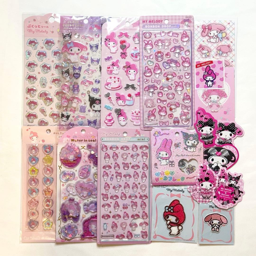 【新品】マイメロ シール まとめ売り 正規品 ボンボンドロップシールなど