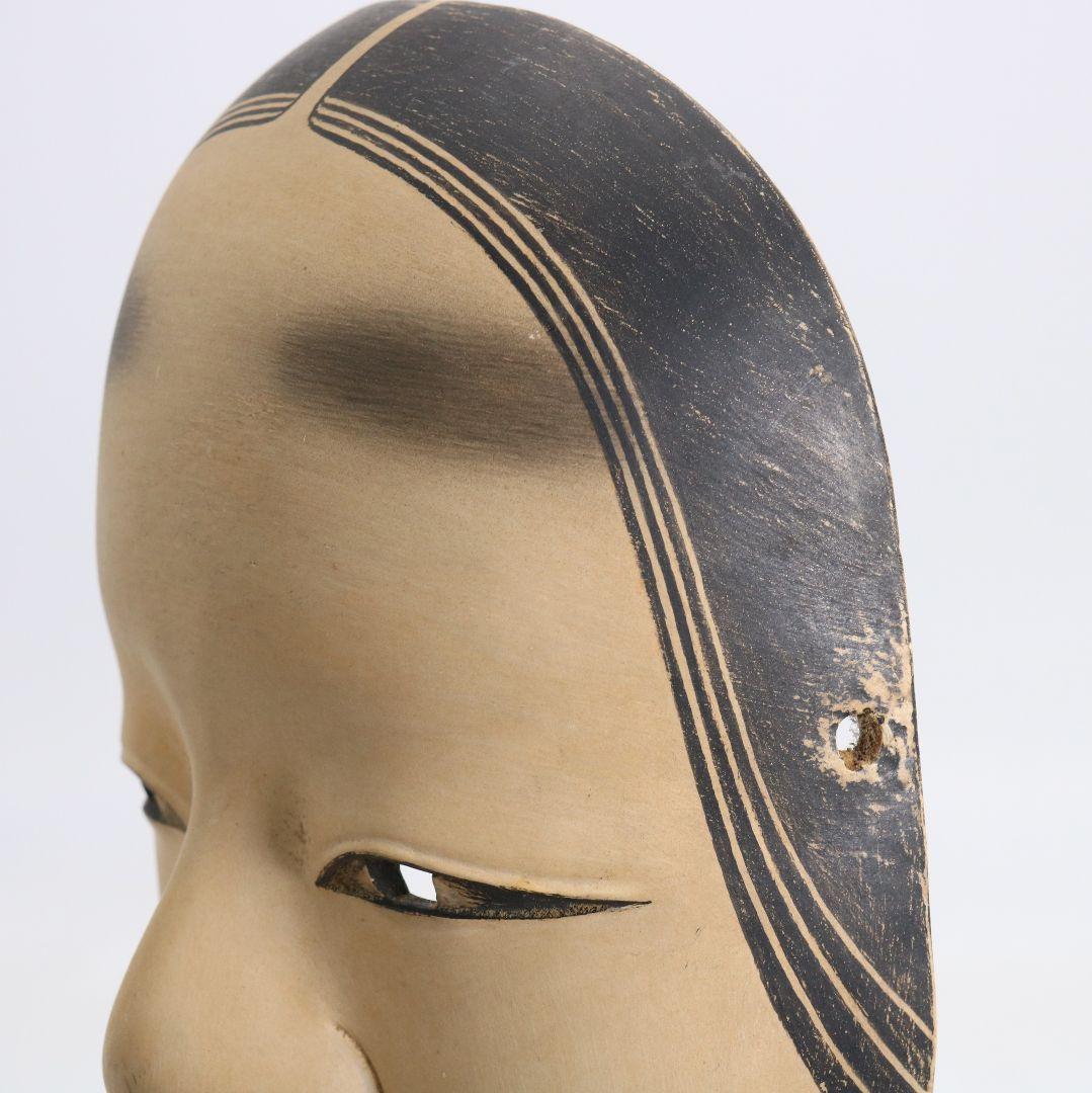 能面 小面 彩色木彫　AC1022