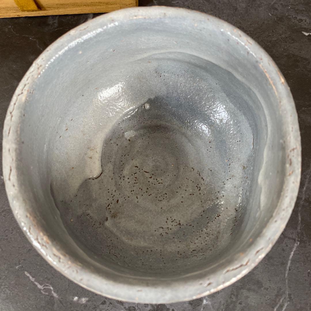 茶碗　鼠志野　志野　茶碗『野中春清 造』共箱　茶道具