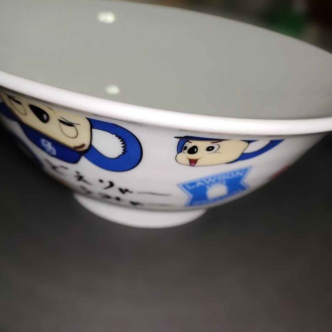 中日ドラゴンズドアラ　ラーメンどんぶり　小鉢　レンゲ　三点セット　ローソン