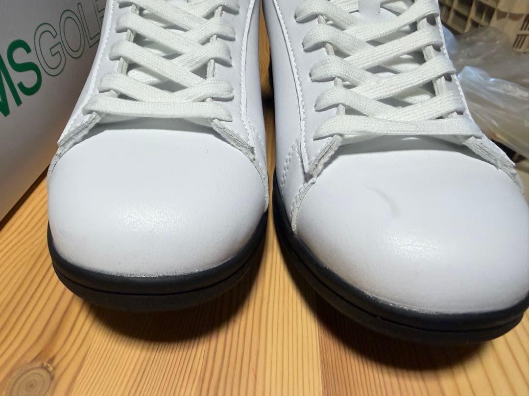 ブリジストンBEAMS コラボ　ホワイト ゴルフシューズ　25.5センチ