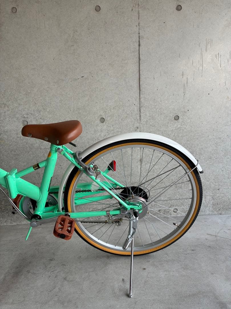 子供用自転車 女の子 メリッサ 24インチ シマノ6段変速 折りたたみ自転車