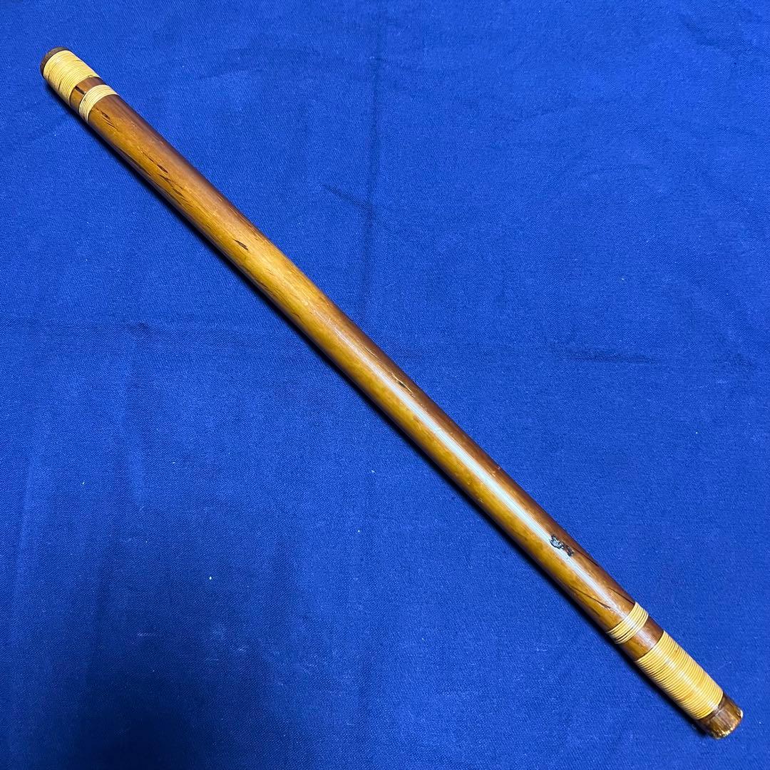 年末大特価　本煤竹（女竹）篠笛 笛師山田藍山 8本調子 唄用（ドレミ調）天地籐巻