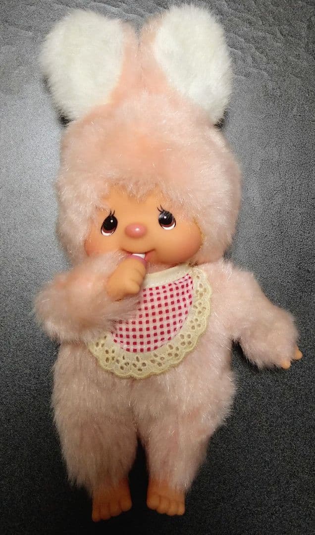 【昔のアンティーク】チムたん 24cm ぬいぐるみ レトロ モンチッチ　ラビット
