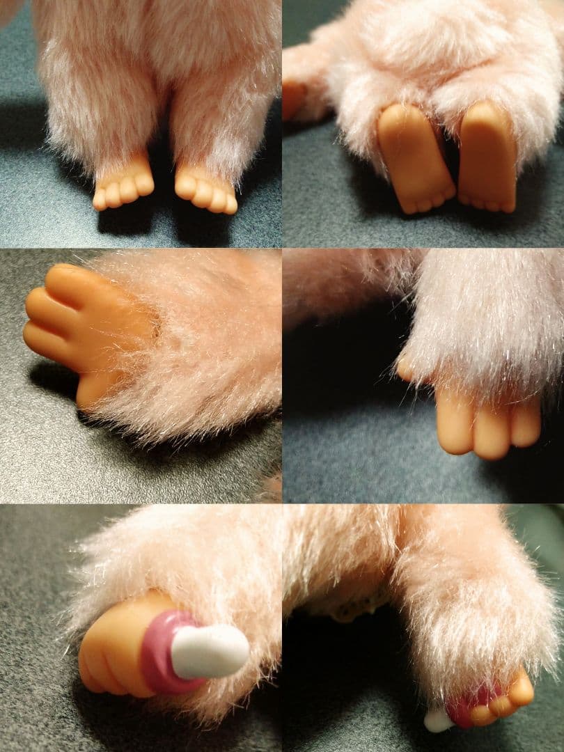 【昔のアンティーク】チムたん 24cm ぬいぐるみ レトロ モンチッチ　ラビット