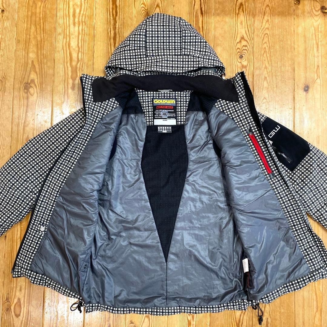 ❤️GOLDWIN❤️ゴールドウイン❤️スキーウェア❤️白黒チェック柄❤️L❤️美品❤️