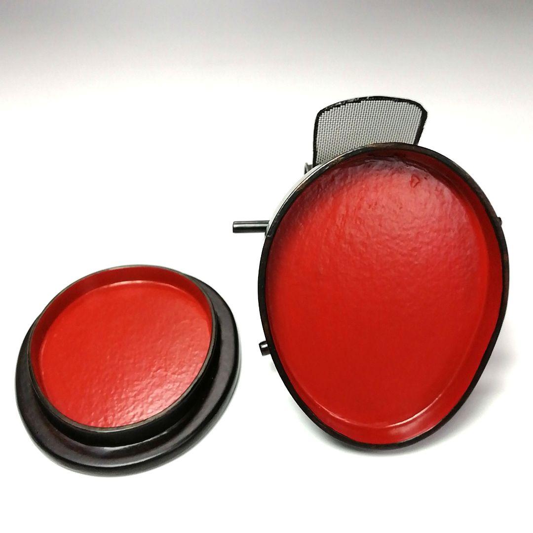 Ｓ２６１香合『一閑張冠香合』『鵬雲斎好』『仲野宗之』木製共箱茶道具