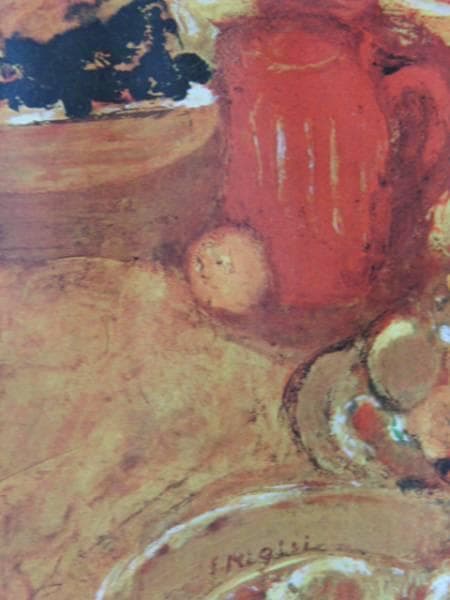 三岸節子、静物、額装用画集の一部、希少、新品額付