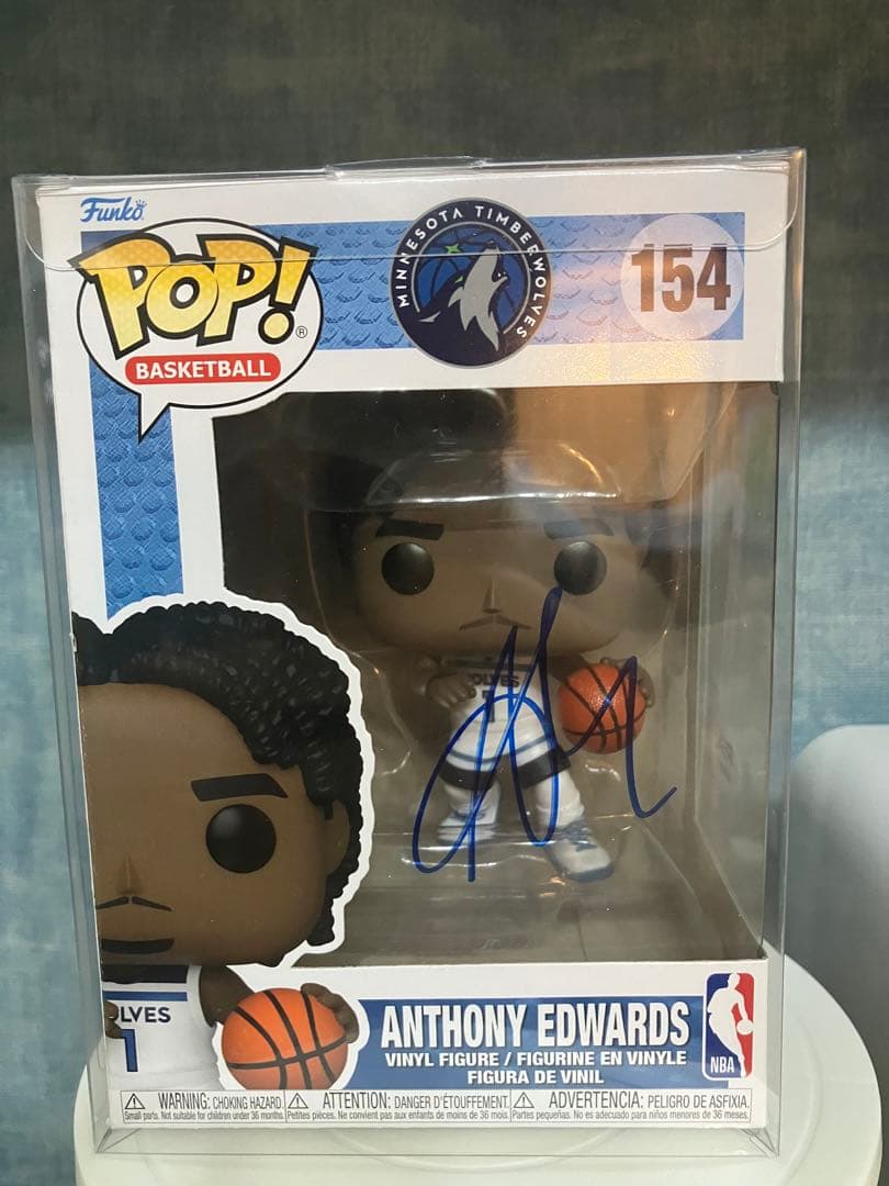 Anthony Edwards funko pop PSAサイン入り
