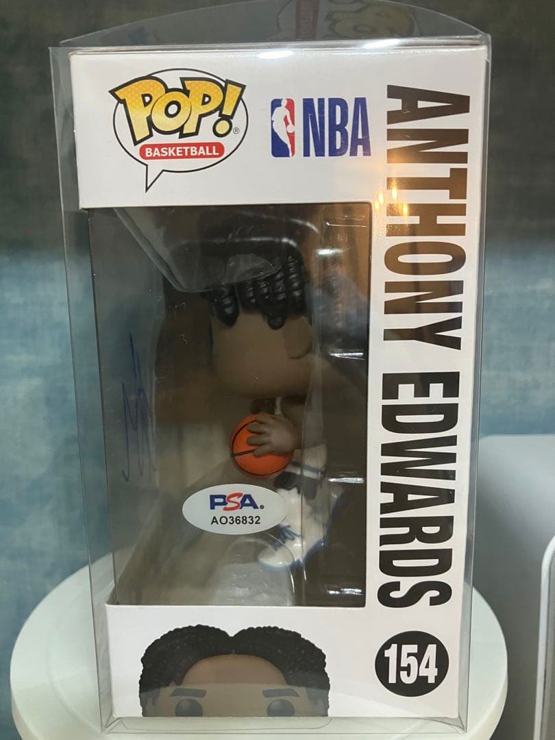 Anthony Edwards funko pop PSAサイン入り