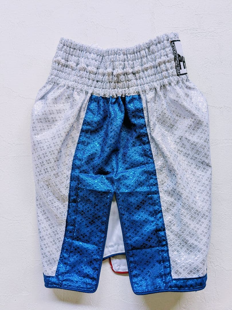 未使用PHENOMキッズサイズ ラメ生地ロングキックパンツ、ボクシングトランクス