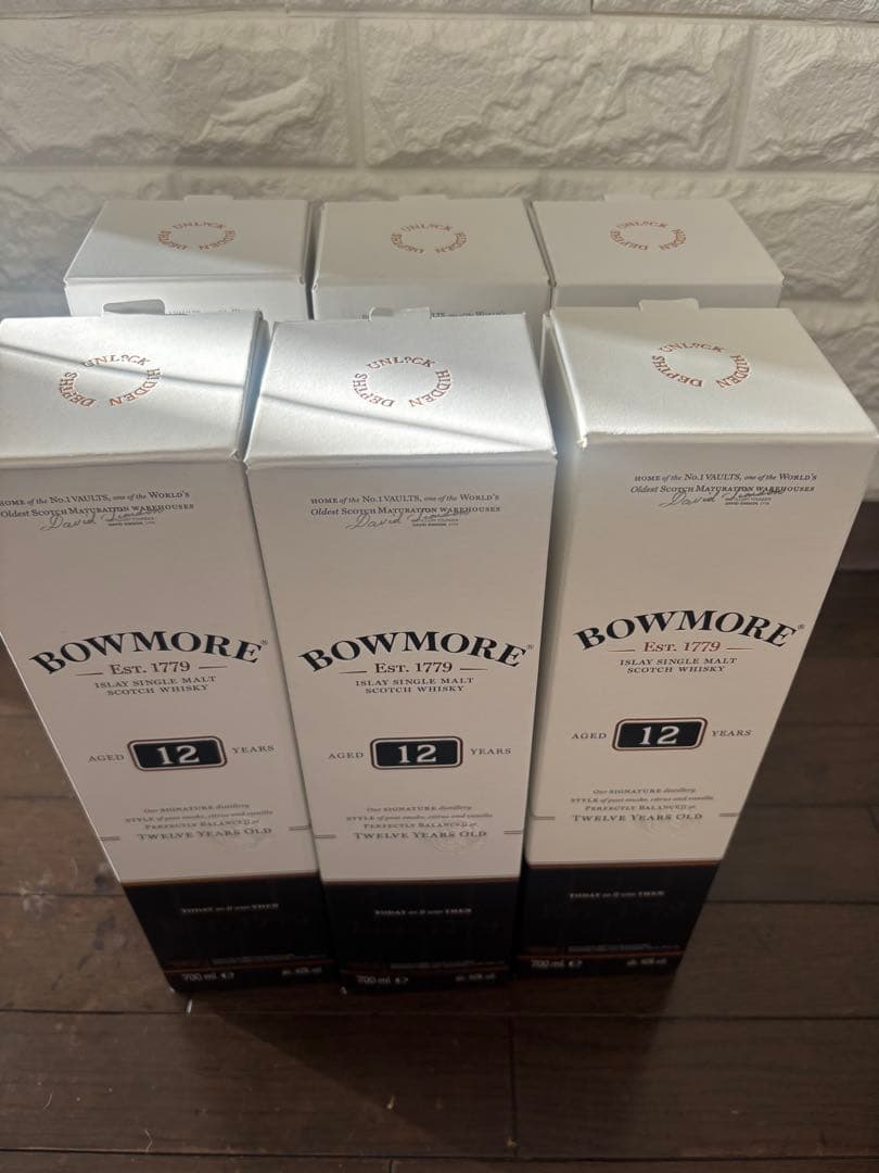 ボウモア　BOWMORE 12年 700ml ウイスキー　６本セット 最安値