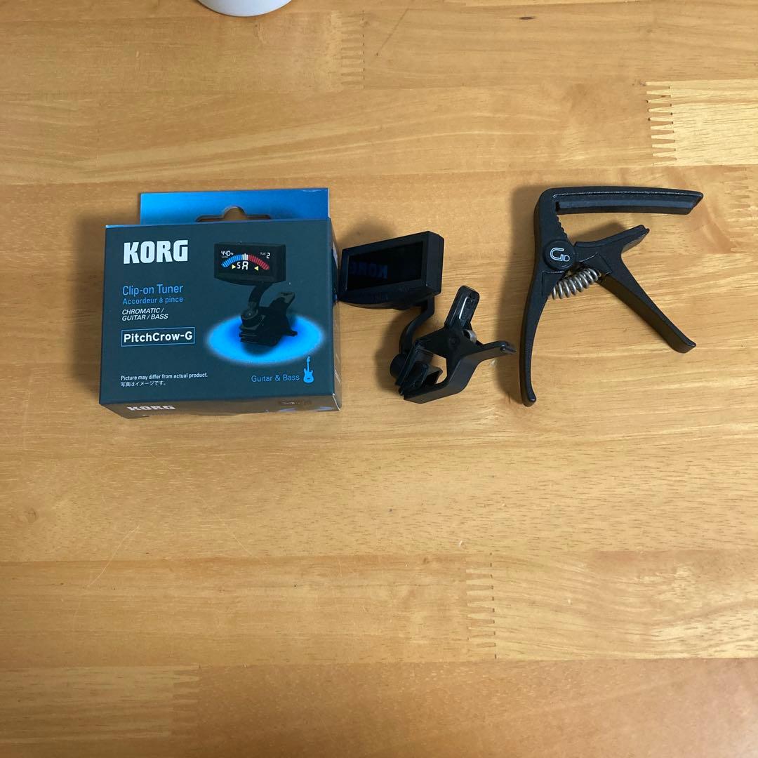 YAMAHA FG820L 左利き用　アコギ　カポ、チューナー付き