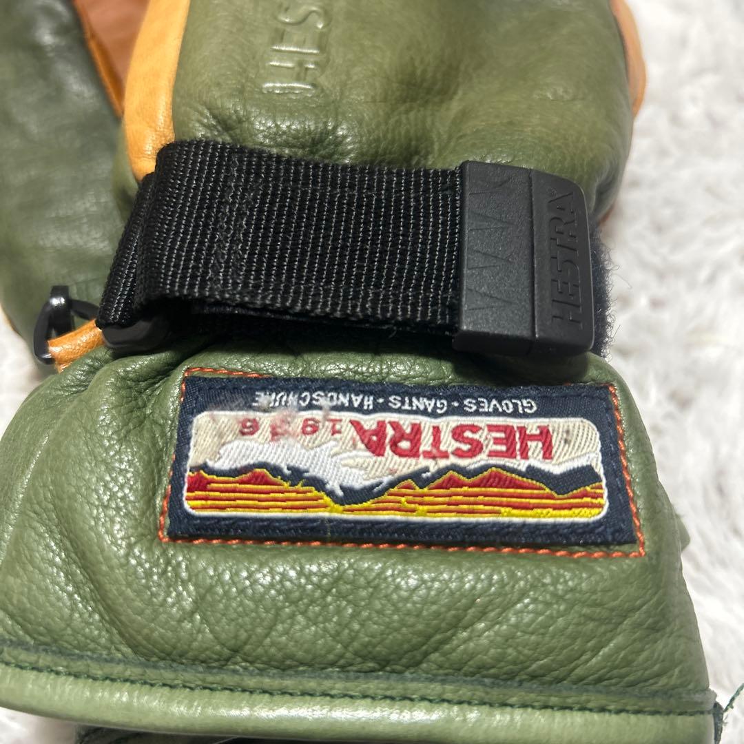 Hestra GORE-TEX ミトングローブ グリーン/ブラウン