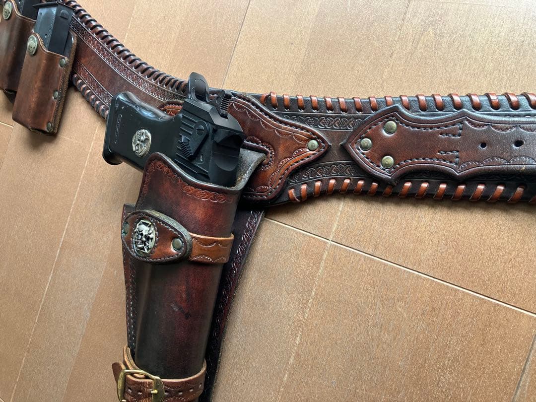 デザートイーグル10インチ+専用ガンベルト+フリーダムアートメタルグリップ